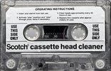 Compact Cassette Scotch Cleaning Cassette 1981 USA
