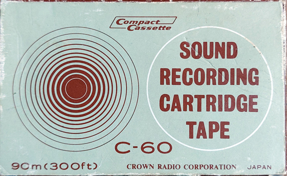 Compact Cassette Crown / Crown Radio Corporation 60 "AM-N-74" Demonstration Tape 1968 USA