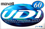 Compact Cassette Maxell UDI / UD1 60 "UD1-60L" Type I Normal 1997 Japan