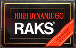 Compact Cassette RAKS High Dynamic 60 Type I Normal 1977 Europe