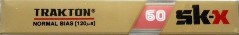 Compact Cassette Trakton 60 Type I Normal 1987 Australia