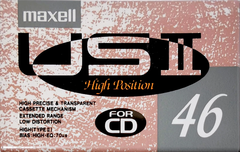 Compact Cassette Maxell US 46 "USII 46" Type II Chrome 1990 Japan
