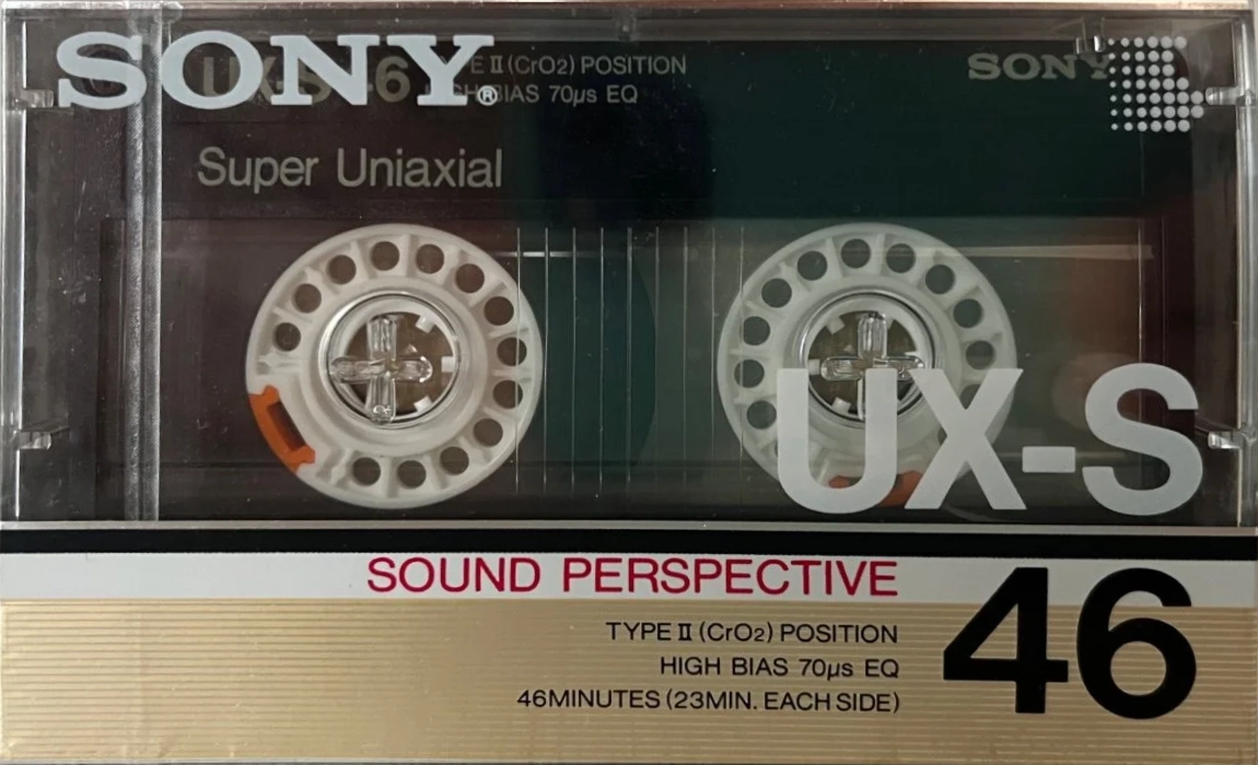 Compact Cassette Sony UX-S 46 Type II Chrome 1986 Japan