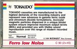 Compact Cassette Tokaido Ferro Low Noise 90 Type I Normal 1989 Europe