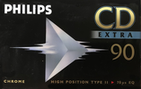 Compact Cassette Philips CD Extra 90 Type II Chrome 1994 Europe