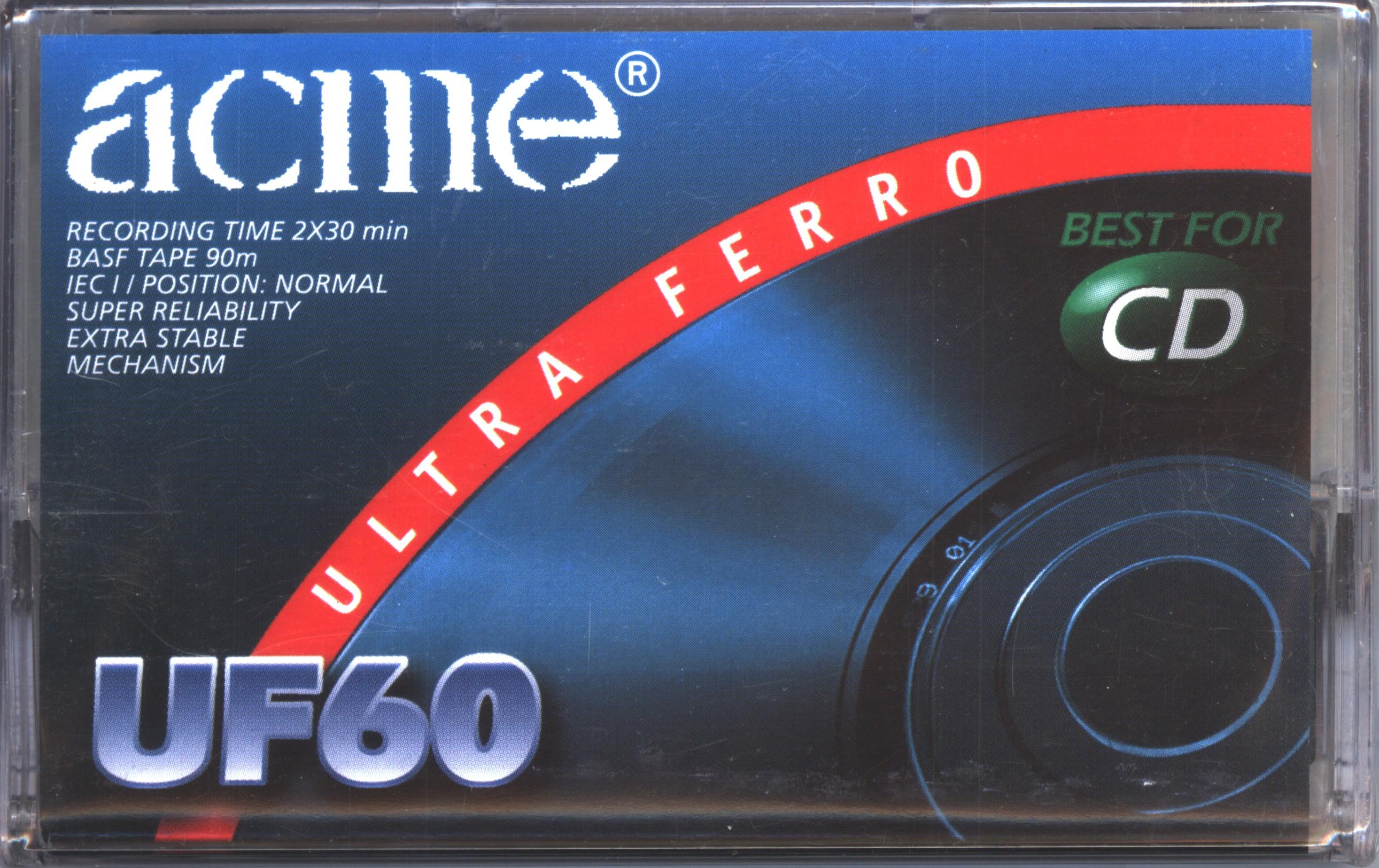 Compact Cassette Acme UF 60 Type I Normal 1997 Europe