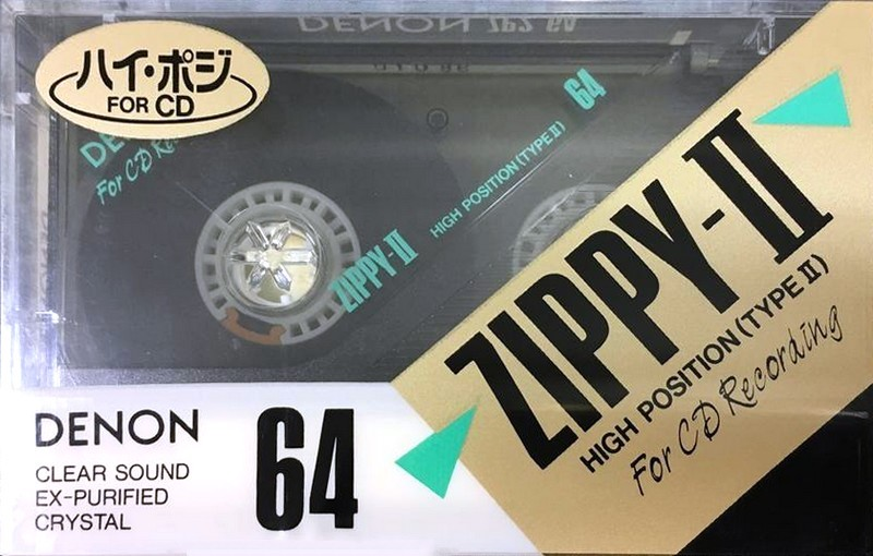 Compact Cassette Denon Zippy-II 64 "ZP2-64" Type II Chrome 1989 Japan