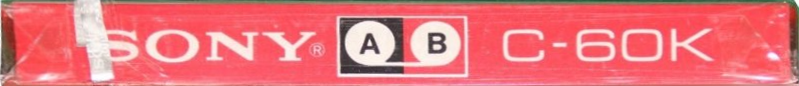 Compact Cassette Sony 60 "Handi-Holder K" Type I Normal 1975 USA
