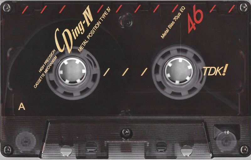 Compact Cassette TDK CDing Metal 46 "CDING4-46M" Type IV Metal 1990 Japan