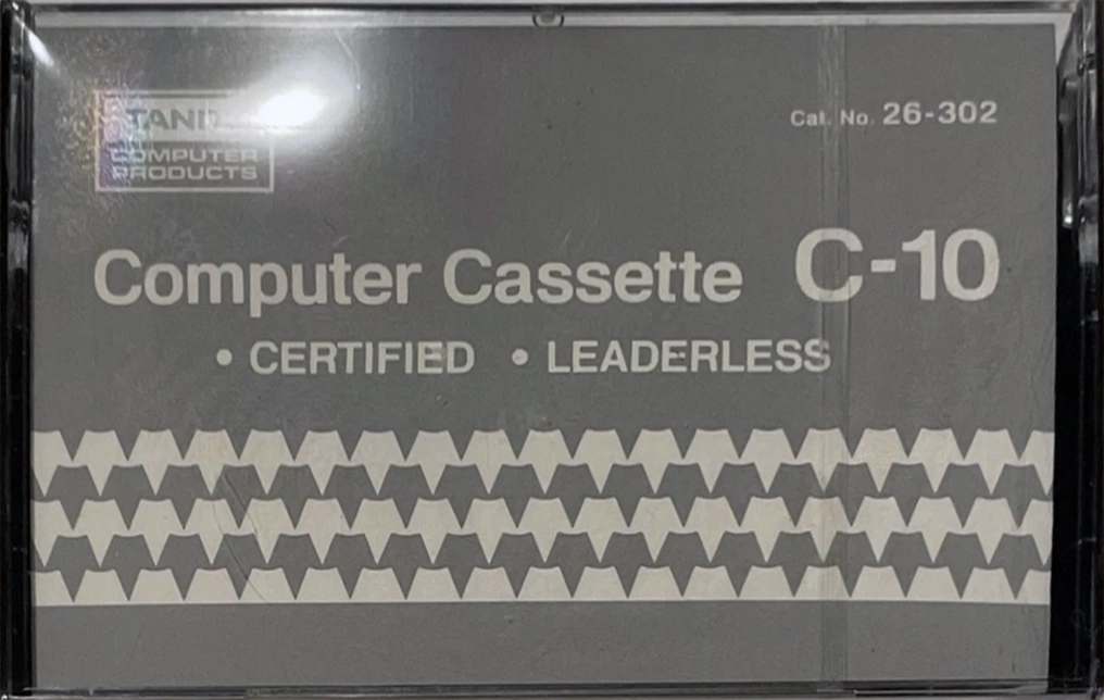 Compact Cassette Tandy 10 "26-302" Computer Cassette USA