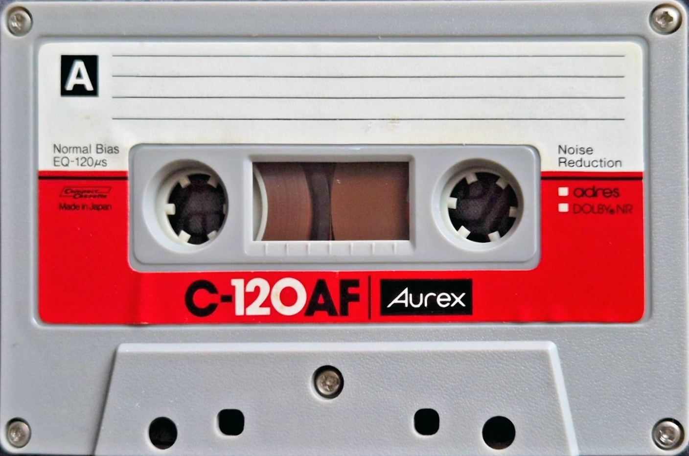 Compact Cassette Aurex AF 120 Type I Normal 1980 Japan