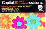 Compact Cassette Capitol Psychedelic Flowers Design 30 Type I Normal 1970 USA