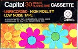 Compact Cassette Capitol Psychedelic Flowers Design 30 Type I Normal 1970 USA