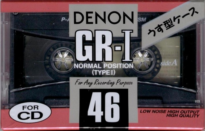Compact Cassette Denon GR-I 46 "GR-1 46" Type I Normal 1992 Japan