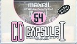 Compact Cassette Maxell CD Capsule I 54 "CDC-I 54" Type I Normal 1990 Japan