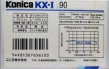 Compact Cassette Konica KX-I 90 Type I Normal 1988 Japan