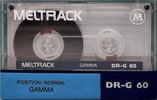 Compact Cassette Meltrack DR-G 60 "GAMMA" Type I Normal India