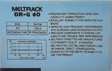Compact Cassette Meltrack DR-G 60 "GAMMA" Type I Normal India