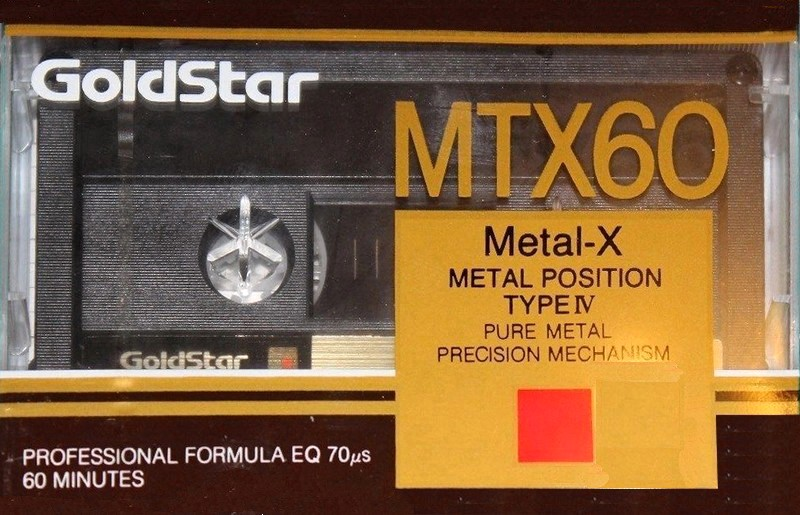 Compact Cassette Goldstar MTX 60 Type IV Metal 1989 USA