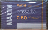 Compact Cassette Maxim 60 Type I Normal 1984 Hong Kong