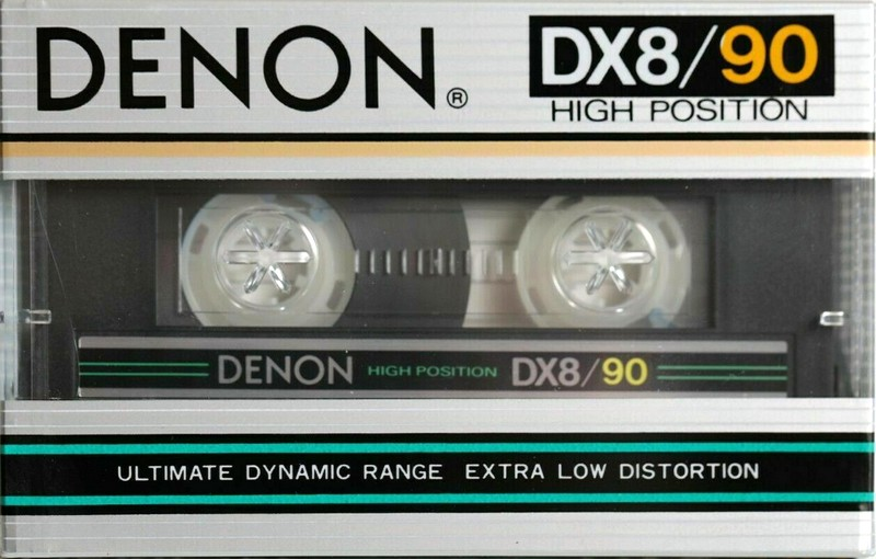 Compact Cassette Denon DX8 90 Type II Chrome 1982 Japan