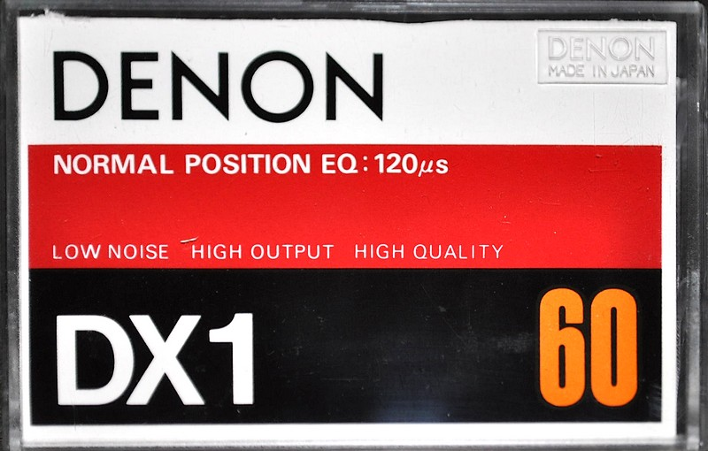 Compact Cassette Denon DX1 60 Type I Normal 1978 Japan