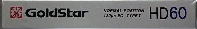 Compact Cassette Goldstar HD 60 Type I Normal 1988 USA