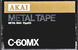 Compact Cassette Akai Metal 60 "MX" Type IV Metal 1979 Japan
