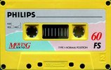 Compact Cassette Philips FS 60 "Moving Sound" Type I Normal 1986 Europe