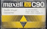 Compact Cassette Maxell AV 90 Type I Normal 1985 USA