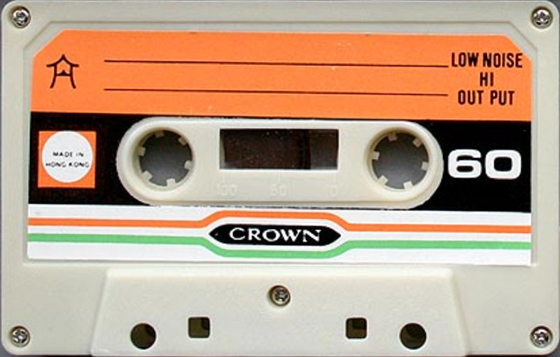 Compact Cassette Crown / Crown Radio Corporation 60 Type I Normal Hong Kong
