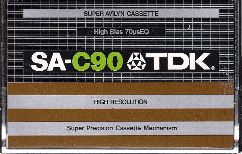 Compact Cassette TDK SA 90 Type II Chrome 1979 Europe, USA