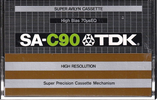 Compact Cassette TDK SA 90 Type II Chrome 1979 Europe, USA