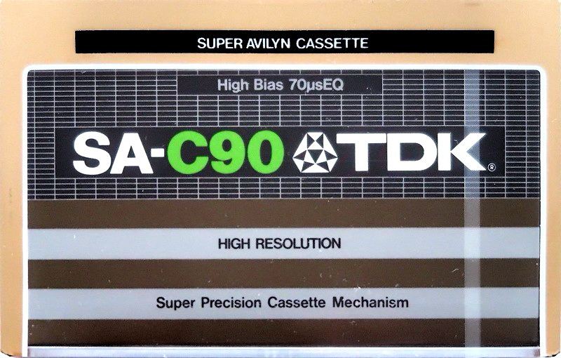 Compact Cassette TDK SA 90 Type II Chrome 1979 Europe, USA