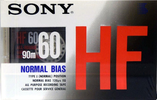 Compact Cassette Sony HF 60 Type I Normal 1990 North America