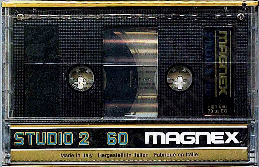 Compact Cassette Magnex Studio 2 60 Type II Chrome 1985 Europe