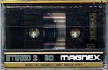 Compact Cassette Magnex Studio 2 60 Type II Chrome 1985 Europe