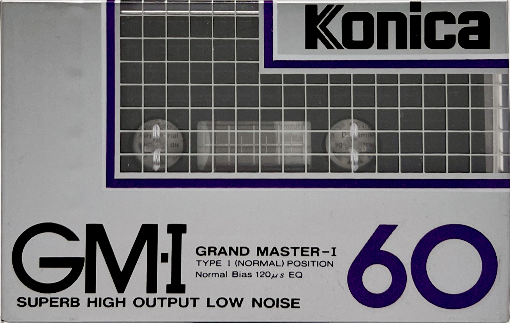 Compact Cassette Konica GM-I 60 "Grand Master I" Type I Normal 1984 Europe