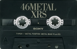 Compact Cassette Sony Metal-XRS 46 Type IV Metal 1994 Japan