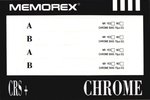 Compact Cassette Memorex CRS+ 100 Type II Chrome 1991 Europe