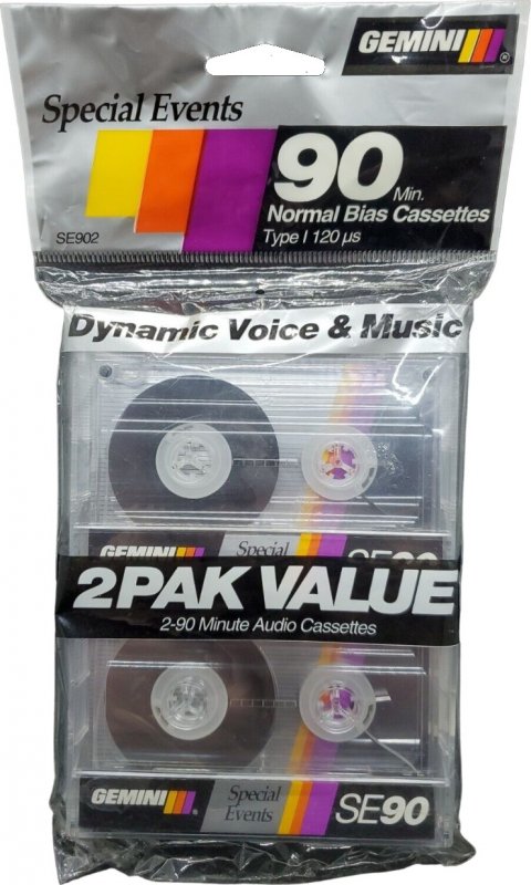 Compact Cassette Gemini 90 Type I Normal 1999 USA