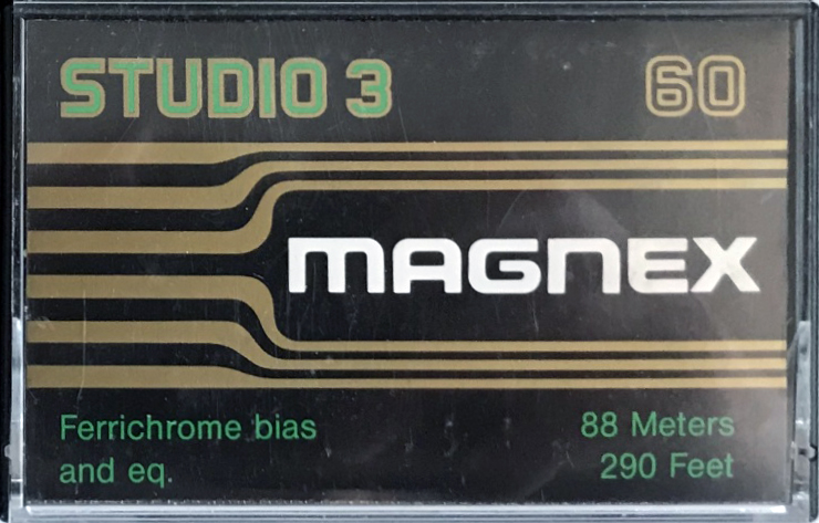 Compact Cassette Magnex Studio 3 60 Type III Ferro Chrome 1978 Europe