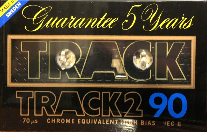 Compact Cassette Track Track 2 90 Type II Chrome 1982 Sweden