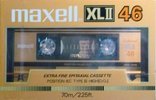 Compact Cassette Maxell XLII 46 Type II Chrome 1984 USA