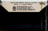 Compact Cassette TDK SA 90 Type II Chrome 1974 Europe, USA