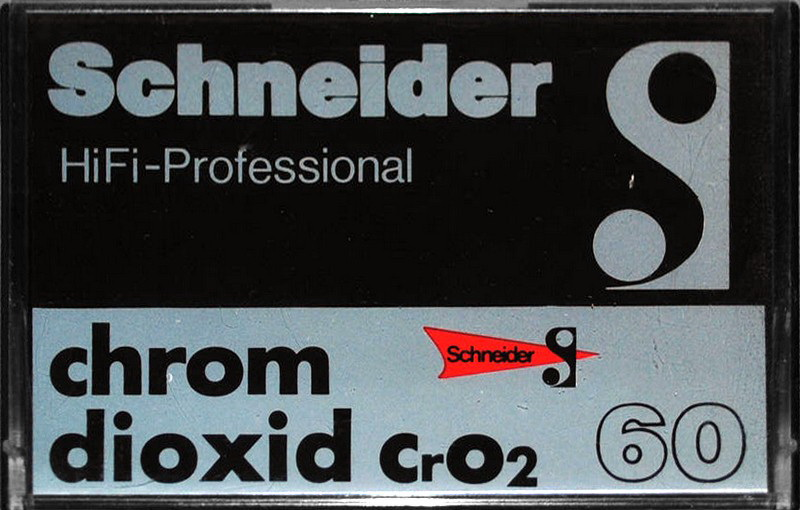 Compact Cassette Schneider 60 Type II Chrome 1983 Germany