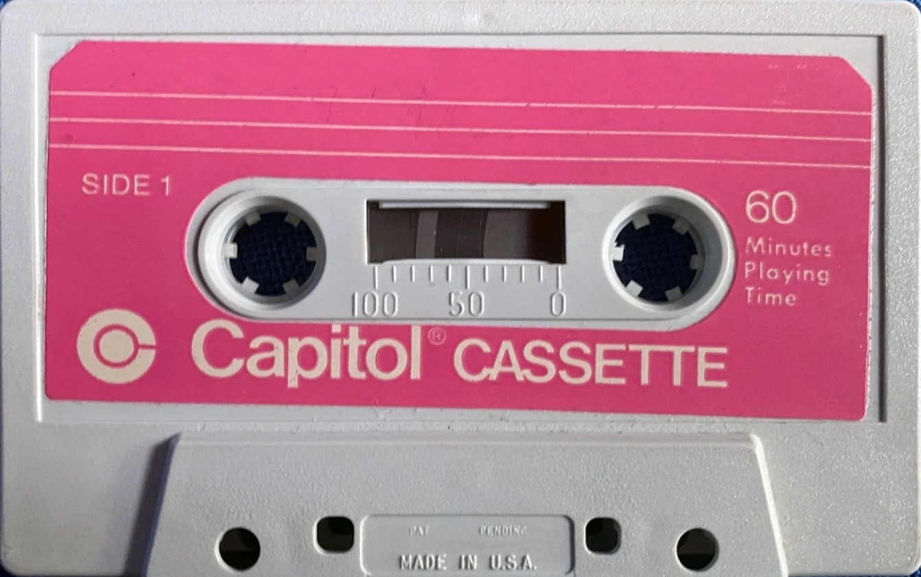 Compact Cassette Capitol Psychedelic Mushroom 60 Type I Normal 1969 USA