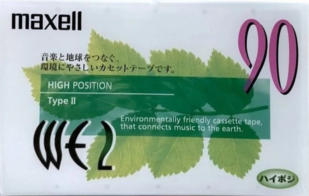 Compact Cassette Maxell WE 90 "WE2-90" Type II Chrome 1999 Japan