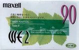 Compact Cassette Maxell WE 90 "WE2-90" Type II Chrome 1999 Japan