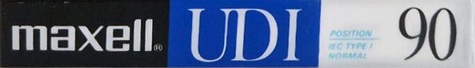 Compact Cassette Maxell UDI / UD1 60 Type I Normal 1988 Europe